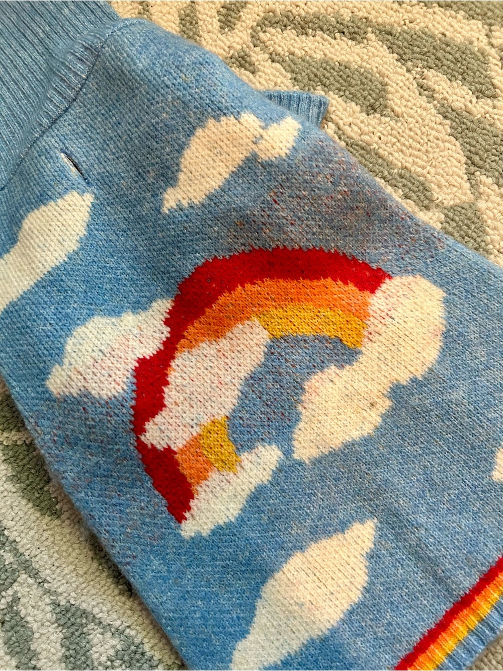 NWT Dog Sweater - Little Beast - Silver Linings in Rainbow - Small